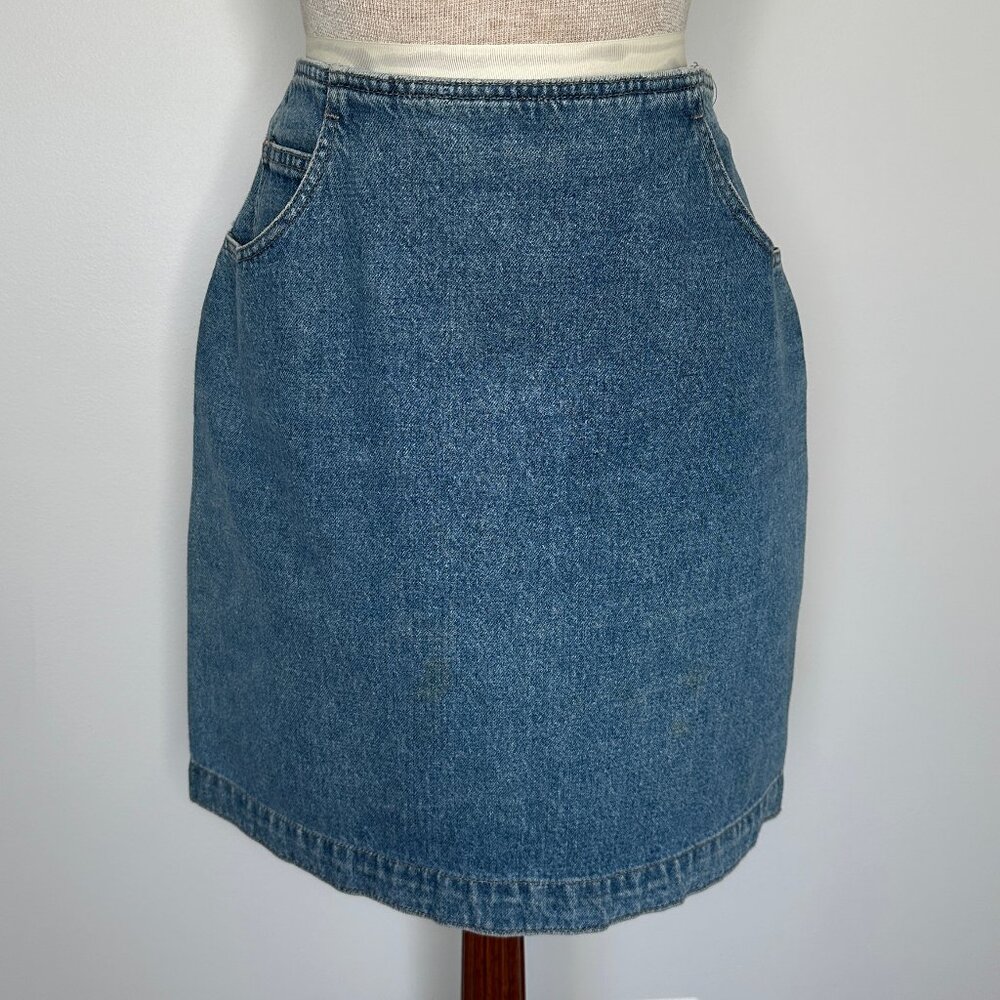 Calvin Klein Sport Women's Vintage Denim Pencil Skirt Size 12